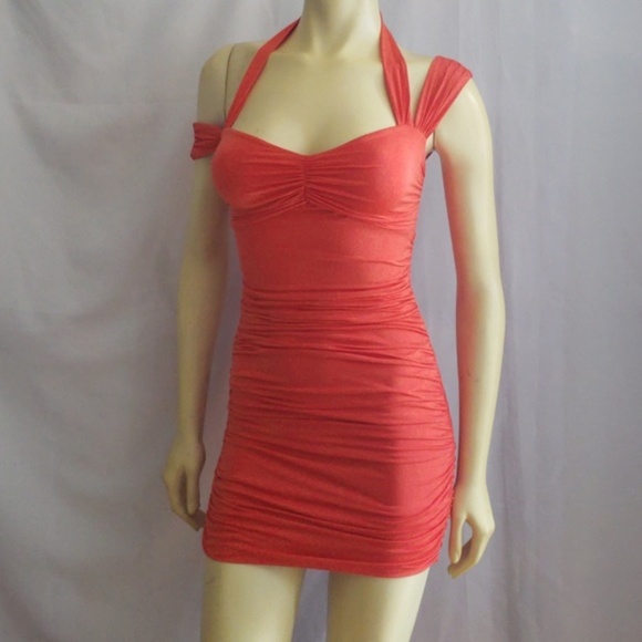 New GUESS Mini Orange Dress SZ S - Picture 1 of 6